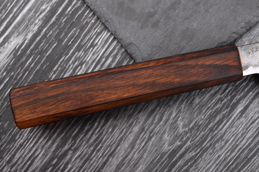 Faca de cozinha tradicional japonesa Hado Kirisame Shirogami 24cm