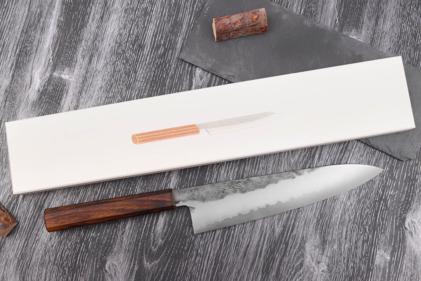 Hado Kirisame Shirogami 24 cm håndlavet japansk kokkekniv