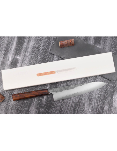Hado Kirisame Shirogami 24 cm håndlaget japansk kokkekniv