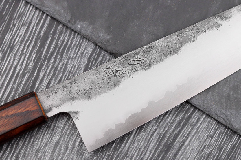 Hado Kirisame Shirogami 24cm handgjord japansk kockkniv