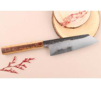 Hado Sumi B1D 18cm cuchillo japonés bunka hecho a mano con mango de madera de cerezo 2