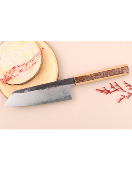 Hado Sumi B1D 18cm Japanese bunka knife with cherry wood handle