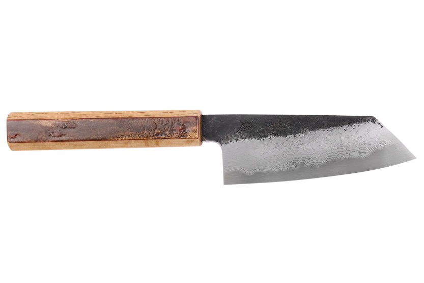 Faca ko bunka de 13,5 cm Hado Sumi B1D cabo em madeira de cerejeira feito à mão no Japão
