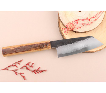 13.5cm cuchillo ko bunka Hado Sumi B1D mango de madera de cerezo hecho a mano en Japón 2