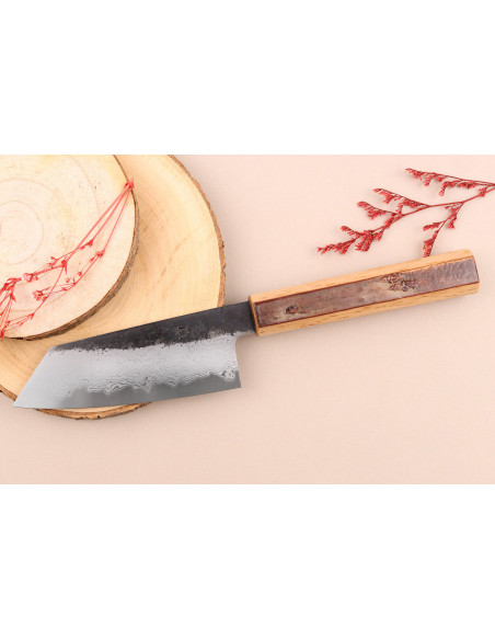 Faca ko bunka de 13,5 cm Hado Sumi B1D cabo em madeira de cerejeira feito à mão no Japão