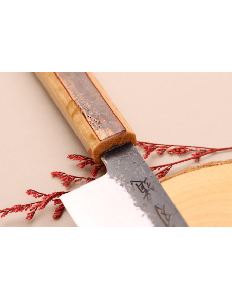 Faca ko bunka de 13,5 cm Hado Sumi B1D cabo em madeira de cerejeira feito à mão no Japão