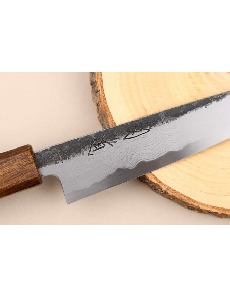 Coltello giapponese multiuso Hado Sumi B1D da 15 cm con manico in quercia
