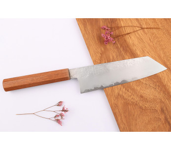 Coltello bunka giapponese fatto a mano Hado Shiosai SG2 da 18 cm 2