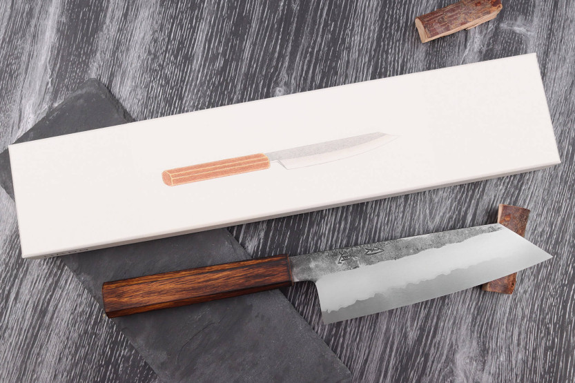 Faca bunka Hado Kirisame Shirogami 18cm, tradicional japonesa