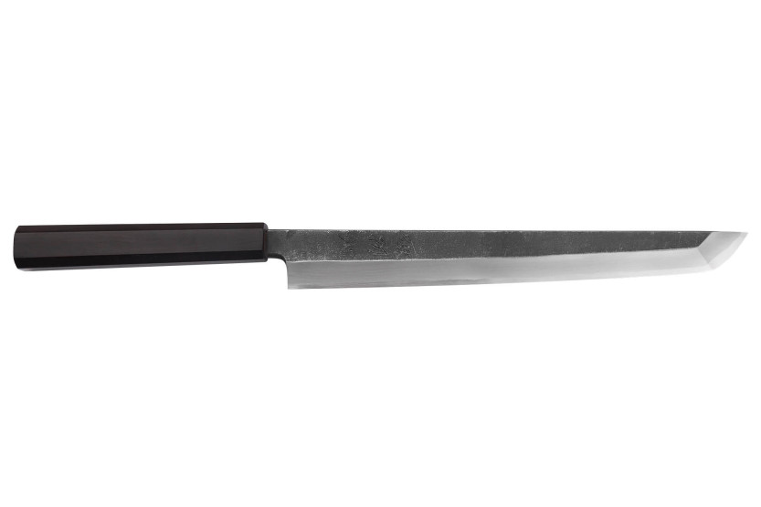 Hatsukokoro Shirasagi 27cm sakimaru japansk handgjord kniv med ebenholtshandtag