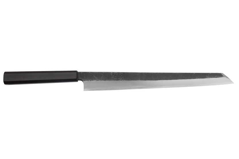 Hatsukokoro kiritsuke 30cm yanagiba knife Shirasagi ebony handle japanese handicraft