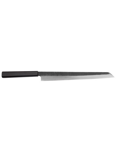 Hatsukokoro kiritsuke 30cm yanagiba kniv Shirasagi ibenholt håndtag japansk kunsthåndværk