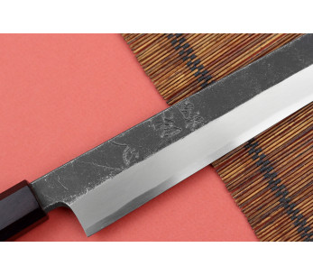 Hatsukokoro kiritsuke 30cm yanagibakniv Shirasagi ebenholtshandtag japanskt hantverk 2