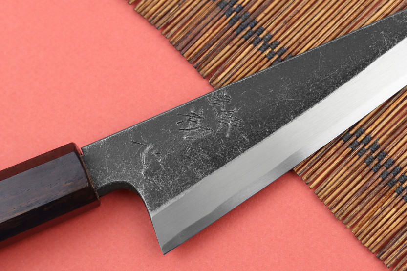 Hatsukokoro Shirasagi 15cm japanilainen honesuki veitsi, jossa eebenpuu kahva