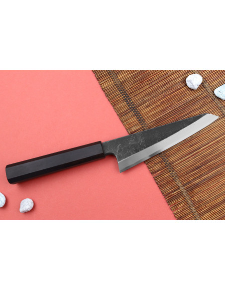 Hatsukokoro Shirasagi 15cm Japanese honesuki knife with ebony handle