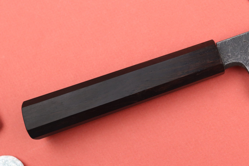 Hatsukokoro Shirasagi 15cm Japanese honesuki knife with ebony handle