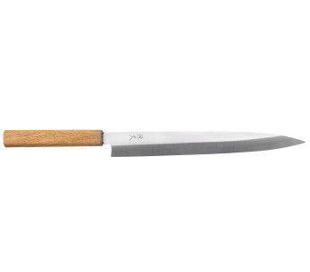 Tsunehisa AUS-8 27cm japansk hantverkskniv yanagiba med ekhandtag