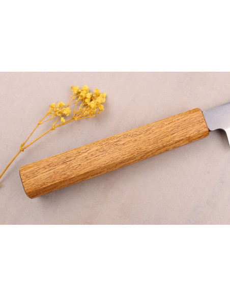 Tsunehisa AUS-8 27cm Japans ambachtelijk yanagiba mes met eikenhouten handvat