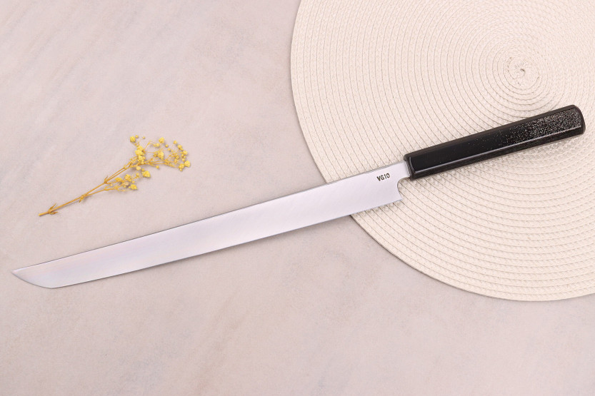 Kagekiyo Hirame VG10 30cm sakimaru coltello giapponese fatto a mano