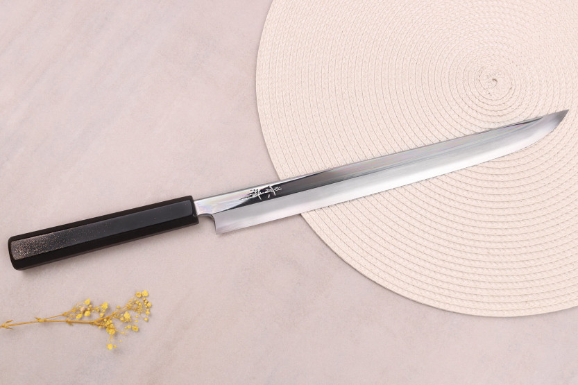 Cuchillo kengata Kagekiyo Hirame VG10 30cm, tradicional japonés