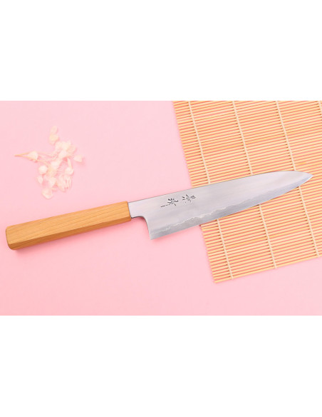 Kagekiyo Sakura Ginsan 21cm käsintehty japanilainen kokki ' s veitsi