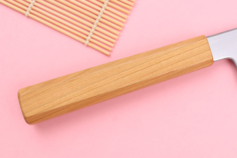 Faca de cozinha japonesa artesanal Kagekiyo Sakura Ginsan 21cm
