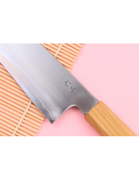 Kagekiyo Sakura Ginsan 21cm handgjord japansk kockkniv