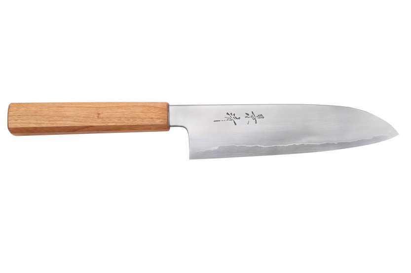 Kagekiyo Sakura Ginsan 18cm handgjord japansk santokukniv