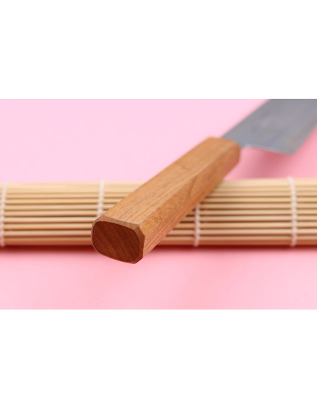 Kagekiyo Sakura Ginsan 18cm handgemaakt Japans santoku mes