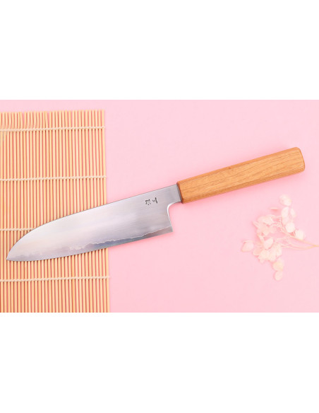 Coltello santoku giapponese da 18 cm Kagekiyo Sakura Ginsan
