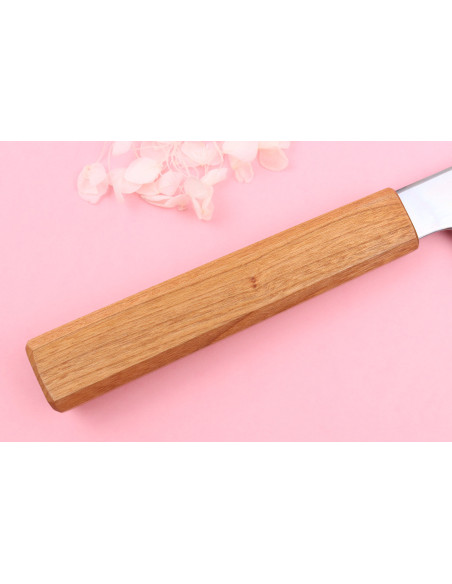 Kagekiyo Sakura Ginsan 18cm handgemaakt Japans santoku mes