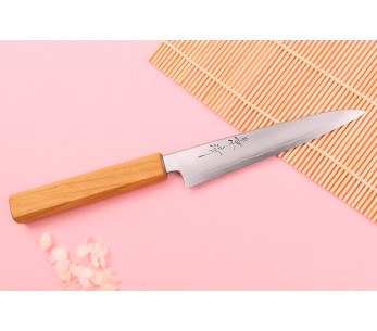 Kagekiyo Ginsan Sakura 15cm universal japansk handgjord kniv 2