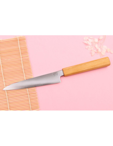 Faca utilitária tradicional japonesa Kagekiyo Ginsan Sakura 15cm