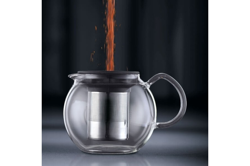 Bodum Assam stempelkanne med filter i rustfritt stål - 1,5 l, 12 kopper