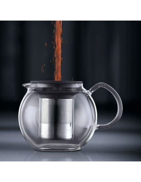 Bodum Assam stempelkanne med filter i rustfritt stål - 1,5 l, 12 kopper