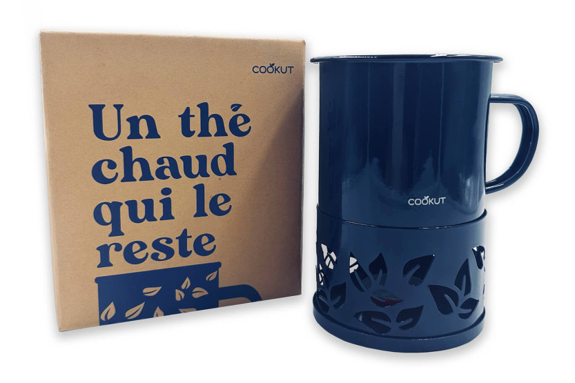 Tazza da tè con candela blu Cookut Sixtea