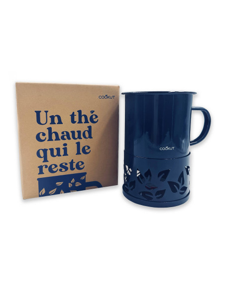 Tazza da tè con candela blu Cookut Sixtea