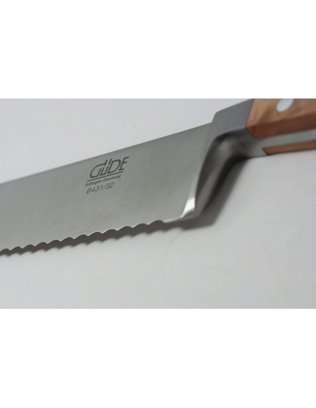 Faca para pão Güde Alpha Poire 32cm em aço forjado