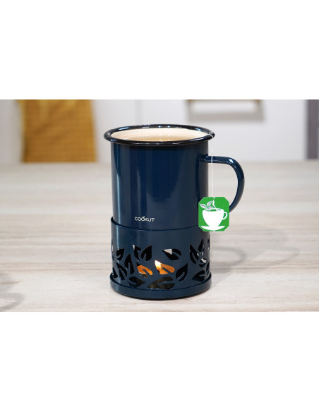 Tazza da tè con candela blu Cookut Sixtea