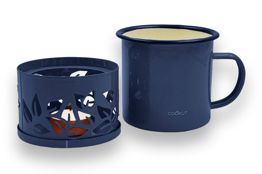 Tazza da tè con candela blu Cookut Sixtea