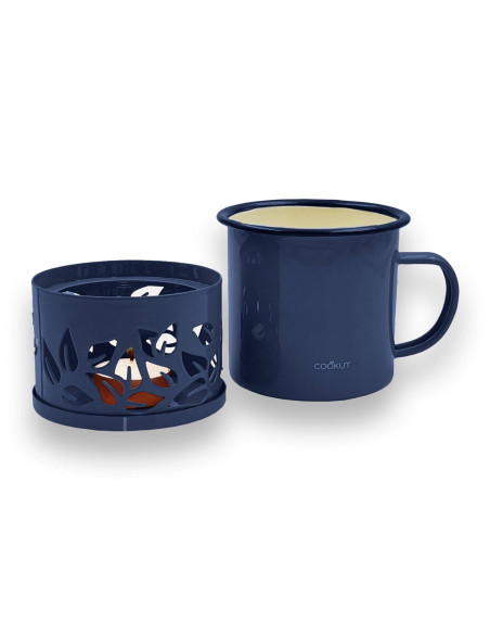Tazza da tè con candela blu Cookut Sixtea