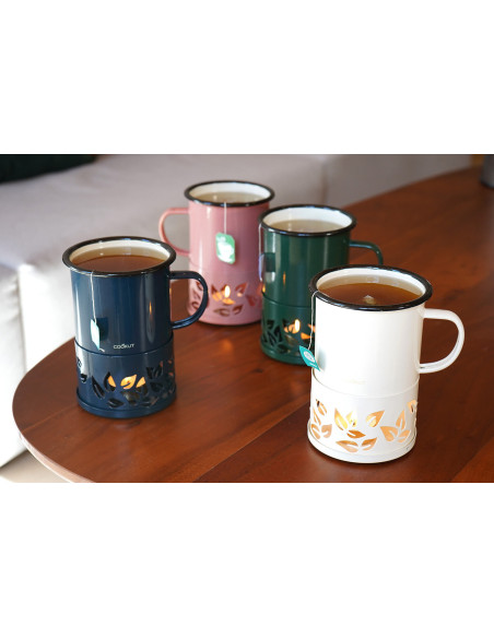 Tazza da tè con candela blu Cookut Sixtea