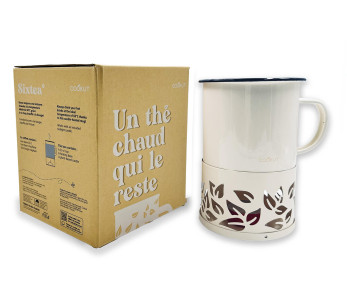 Cookut Sixtea witte kaars theemok