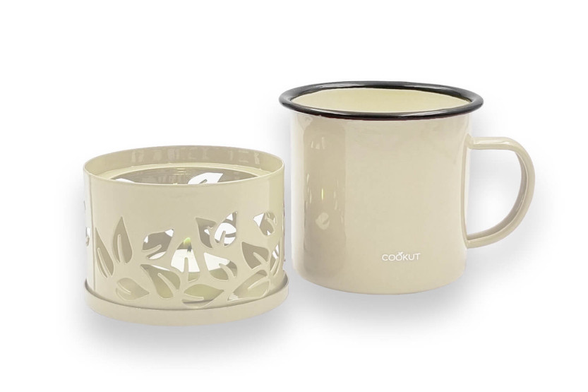 Cookut Sixtea witte kaars theemok