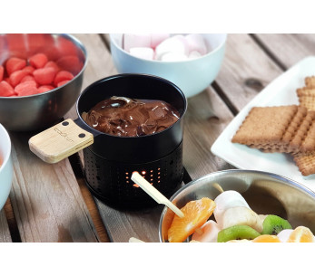 Chokladfondue med Cookut Lumi Choco-ljus för 2 till 3 personer 2