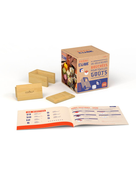 Caja Cookut Sushi Cube + libro de 100 recetas