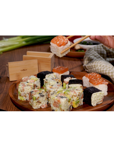 Caja Cookut Sushi Cube + libro de 100 recetas