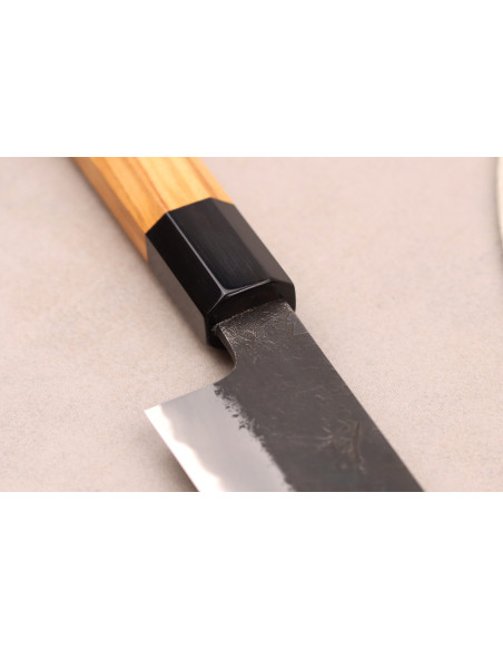 Hinoura Mutsumi Ajikataya Black Nashiji 27cm sujihiki japanese handmade knife
