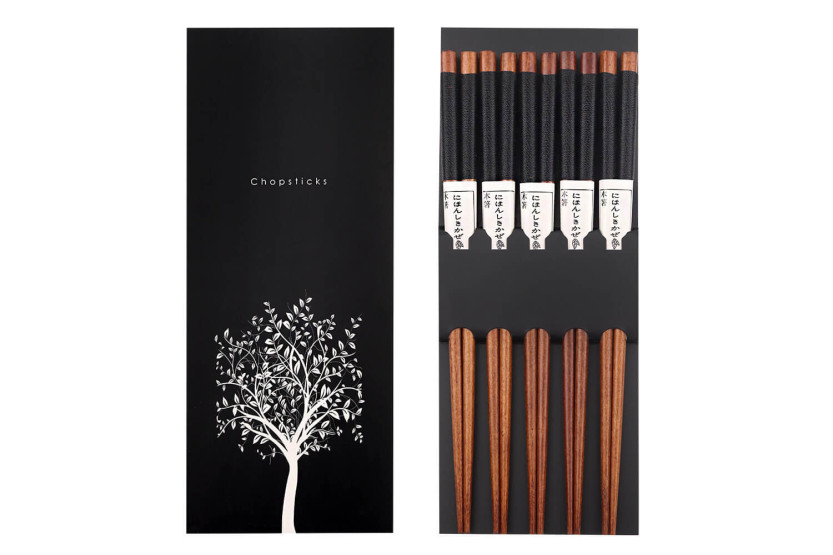 Set di 5 paia di bacchette Kutoyama in legno da 23 cm