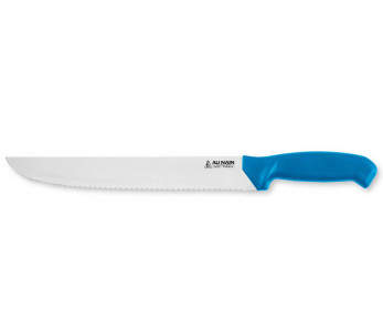 Au Nain Sigma vismes roestvrij staal gekarteld lemmet 36cm blauw PP gegoten handvat